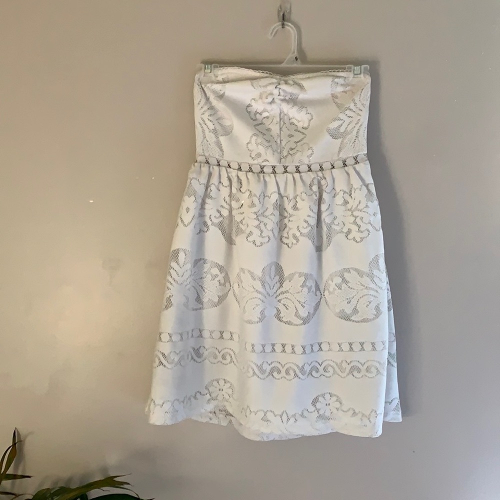 Small White Strapless Dress